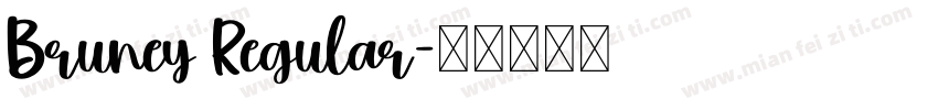 Bruney Regular字体转换